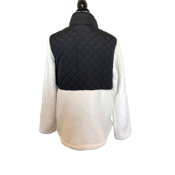 Madden Girl Jacket Fleece Off-White/Black Big Girls XL ‎ New - Picture 2 of 4